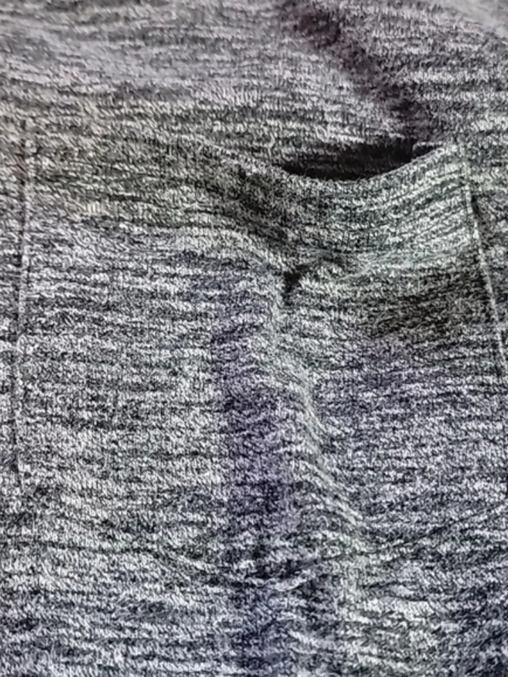 BKLYN The Spacedye Henley Short Sleeve Shirt Gray Chest Pocket Medium
